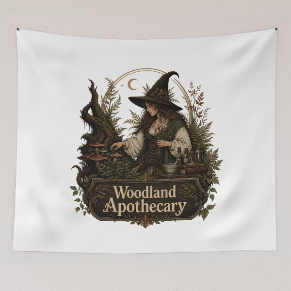 Item preview, Woodland Apothecary Woodland Herb Gathering designed and sold by KristenosNehk.