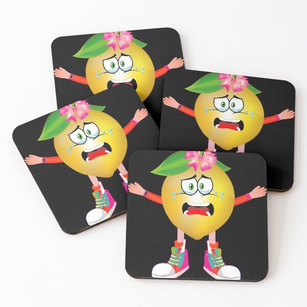 Item preview, Crying Lemon Animated Character Girl Version designed and sold by ExpressiveToon.