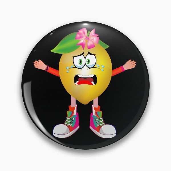 Item preview, Crying Lemon Animated Character Girl Version designed and sold by ExpressiveToon.