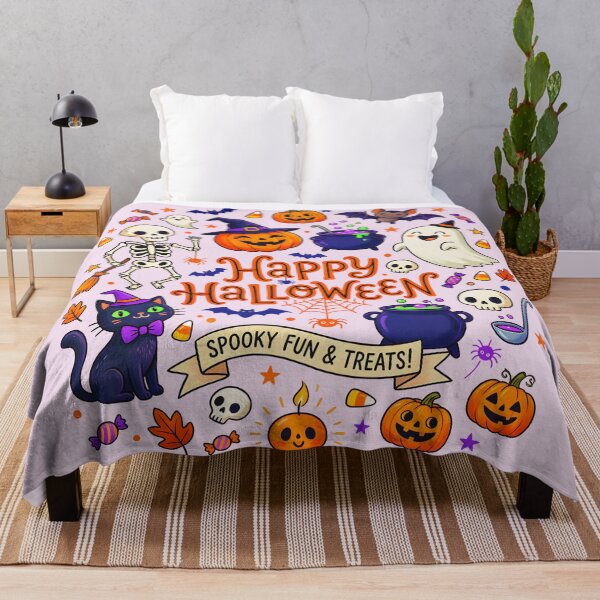 Item preview, HAPPY HALLOWEEN SPOOKY FUN DESIGN 3 designed and sold by DigitalandPhoto.