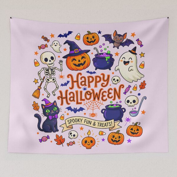 Item preview, HAPPY HALLOWEEN SPOOKY FUN DESIGN 3 designed and sold by DigitalandPhoto.