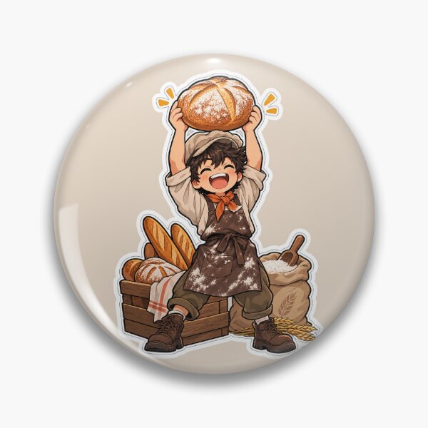 Item preview, Proud Home Baker Holding Sourdough Loaf designed and sold by NovaToons.