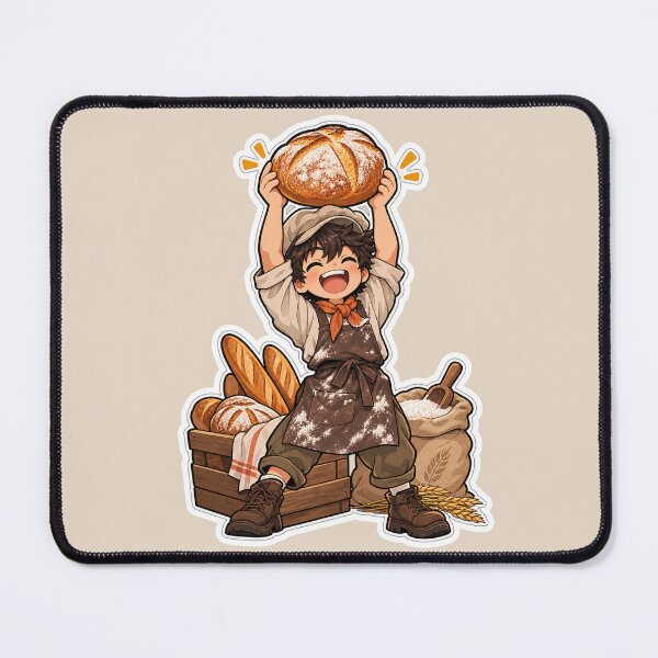 Item preview, Proud Home Baker Holding Sourdough Loaf designed and sold by NovaToons.