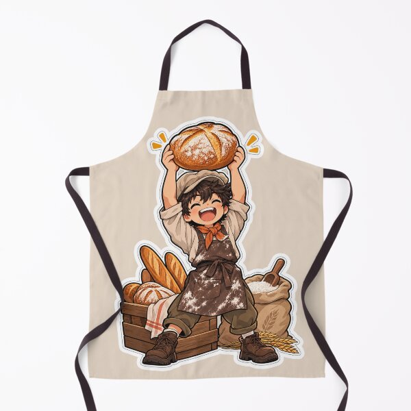Item preview, Proud Home Baker Holding Sourdough Loaf designed and sold by NovaToons.