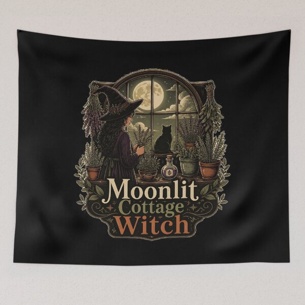 Item preview, Moonlit Cottage Witch Herbs by Candlelight designed and sold by KristenosNehk.