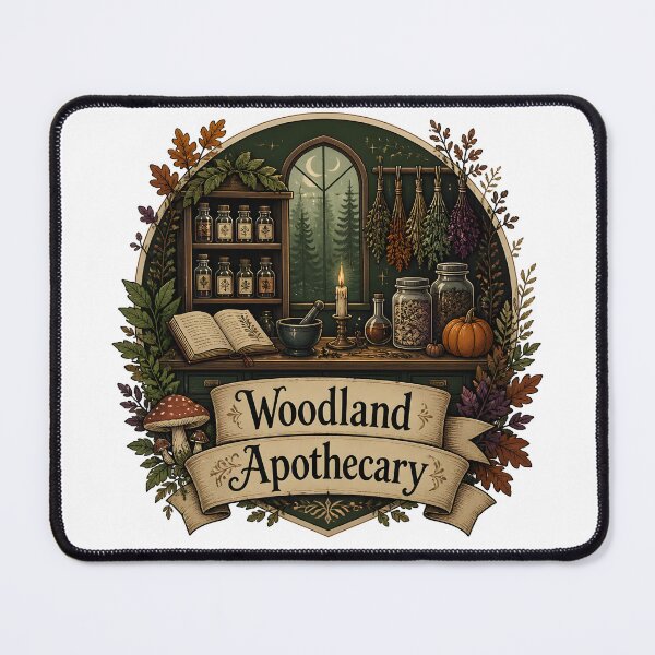 Item preview, Woodland Apothecary Old-World Apothecary Counter designed and sold by KristenosNehk.