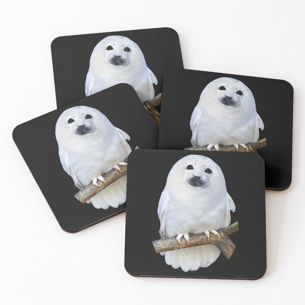 Item preview, Seal Owl Funny Seal Meme designed and sold by Chromatic-Cubes.