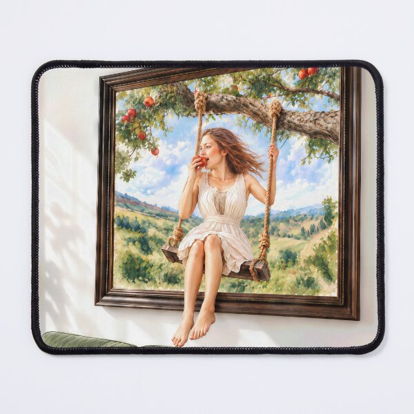 Item preview, Girl on an Apple Tree Swing designed and sold by Maria Dryfhout.