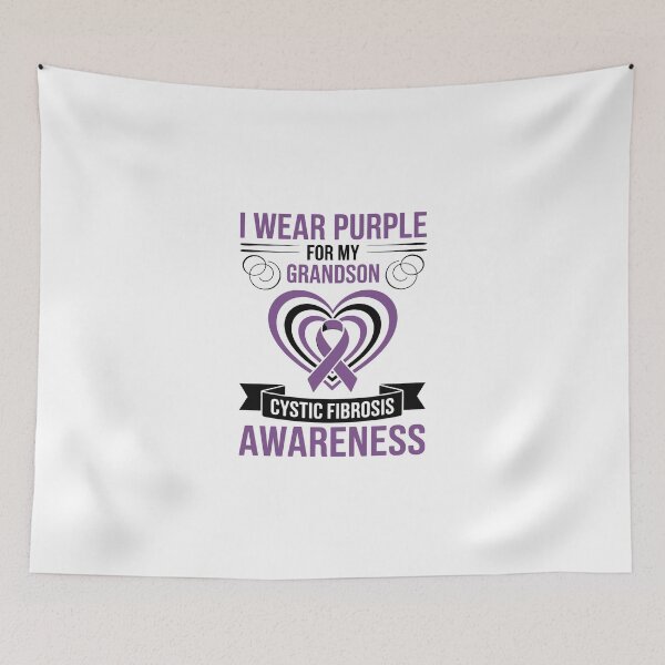 Item preview, Cystic Fibrosis Awareness  I wear purple for my grandson designed and sold by jkrphoto.