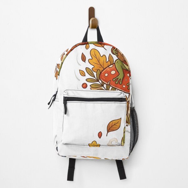 Item preview, Cute Cottagecore Autumn Frog on Mushroom Tea Cozy Fall Sticker designed and sold by RetroVibe Supply.