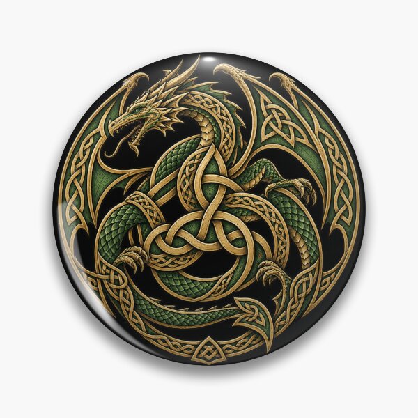 Item preview, Celtic heraldic dragon in interlacing designed and sold by lAnJefurtifeu.