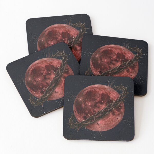 Item preview, Blood Moon | Gothic Crimson Celestial Art designed and sold by Briarmoire.
