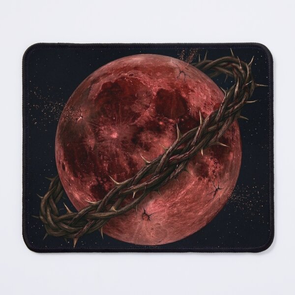 Item preview, Blood Moon | Gothic Crimson Celestial Art designed and sold by Briarmoire.