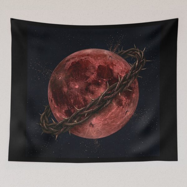 Item preview, Blood Moon | Gothic Crimson Celestial Art designed and sold by Briarmoire.