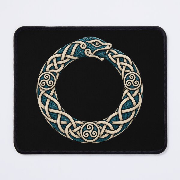 Item preview, Celtic ouroboros serpent in knots designed and sold by lAnJefurtifeu.