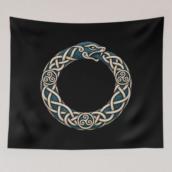 Item preview, Celtic ouroboros serpent in knots designed and sold by lAnJefurtifeu.