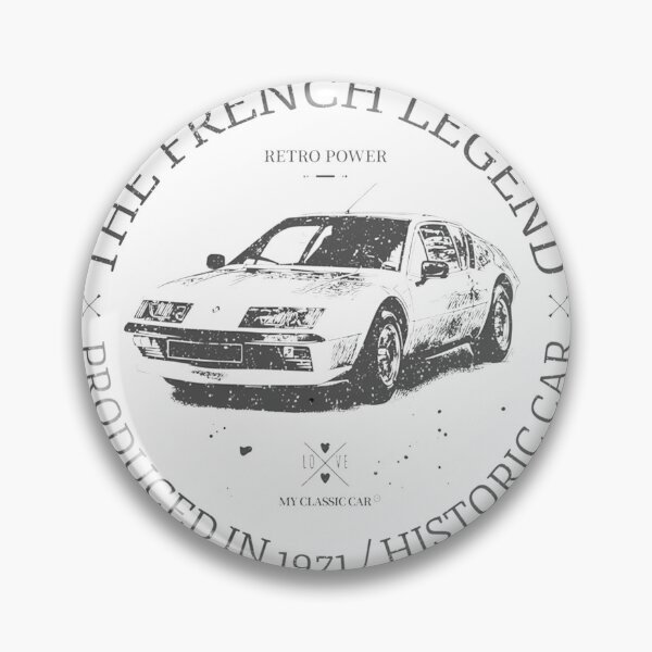Artikelvorschau, Renault Alpine – Ein klassisches Oldtimer-Illustrationsdesign entworfen und verkauft von SkinnyOrca.