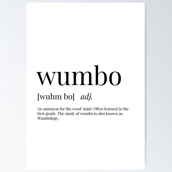 Artikel-Vorschau von Wumbo-Definition, designt und verkauft von Defining Prints.