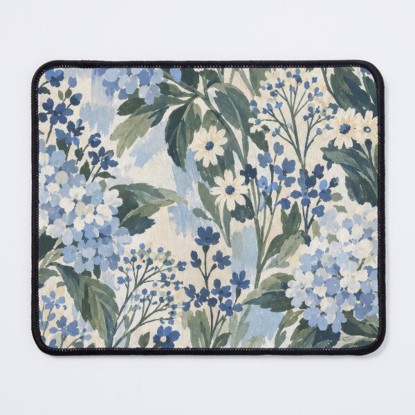 Item preview, Soft Blue Floral Pattern designed and sold by scicilysimonee.