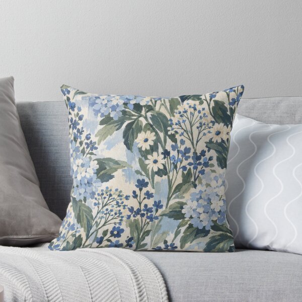 Item preview, Soft Blue Floral Pattern designed and sold by scicilysimonee.