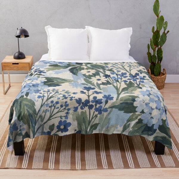 Item preview, Soft Blue Floral Pattern designed and sold by scicilysimonee.