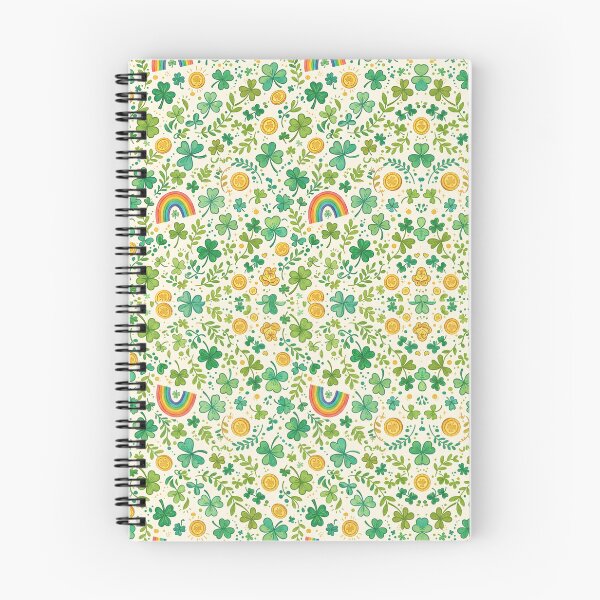 Item preview, St Patrick's Day Shamrock Pattern, Lucky Clover Rainbow Seamless Pattern, green Floral Pattern, Irish Celebration Decor designed and sold by ArtDesignTp.