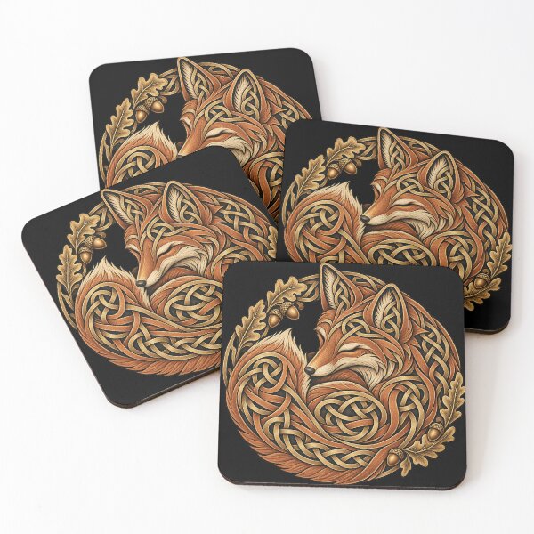 Item preview, Celtic fox with oak knots designed and sold by lAnJefurtifeu.