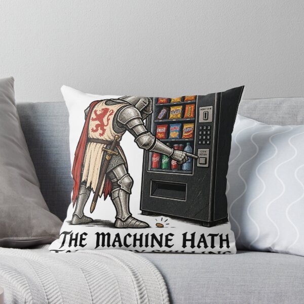 Item preview, The Machine Hath Taken My Shilling – Funny Medieval Knight Humor designed and sold by tzmoore16.