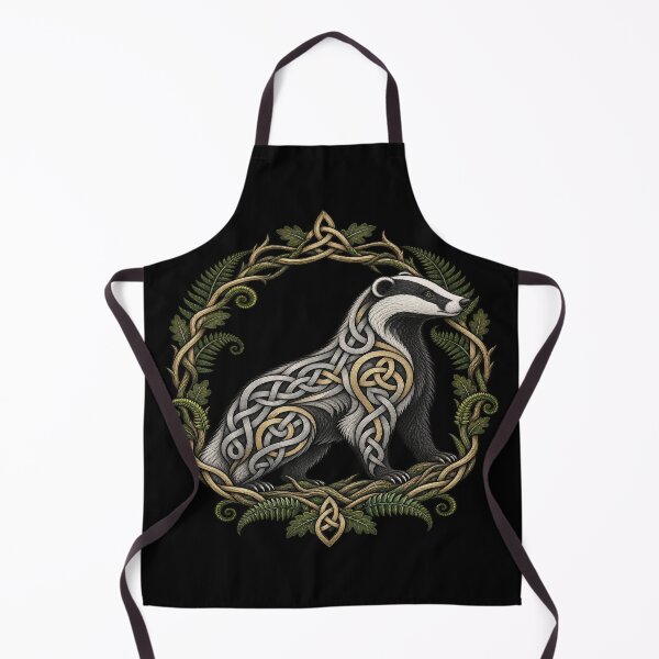 Item preview, Celtic badger with intertwined ferns designed and sold by lAnJefurtifeu.