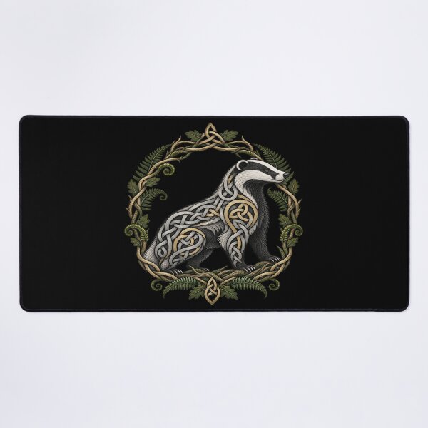 Item preview, Celtic badger with intertwined ferns designed and sold by lAnJefurtifeu.