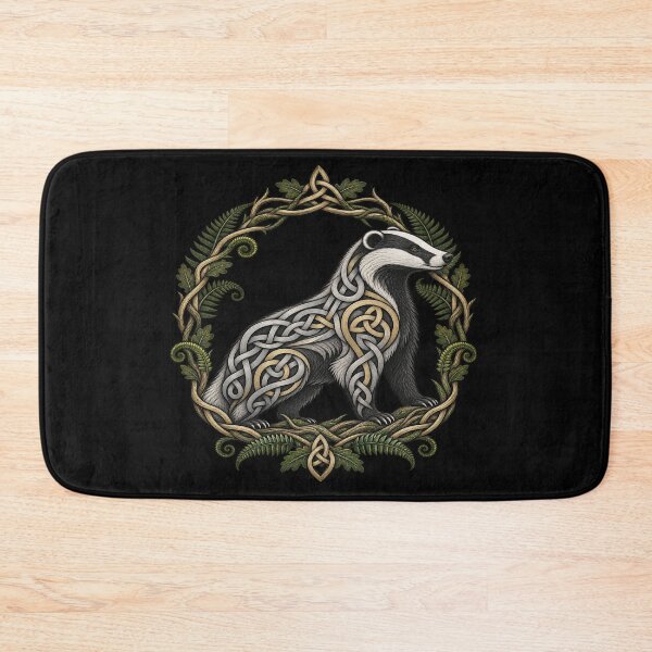 Item preview, Celtic badger with intertwined ferns designed and sold by lAnJefurtifeu.