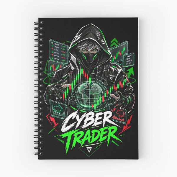 Item preview, Cyber Trader Futuristic Day Trading Design designed and sold by NovaMoodCo.