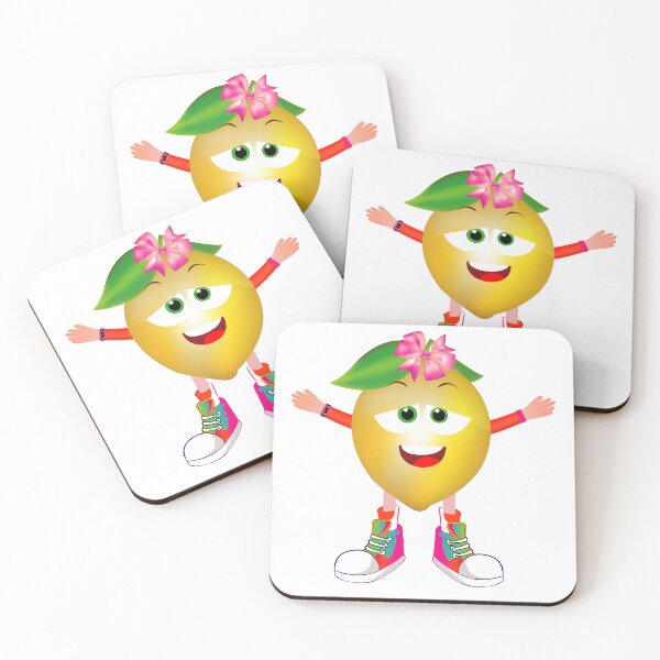 Item preview, Satisfied Lemon Animated Character Girl Version designed and sold by ExpressiveToon.
