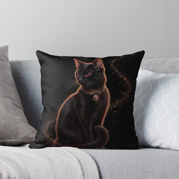 Item preview, Victorian Black Cat | Gothic Dark Academia Art designed and sold by Briarmoire.