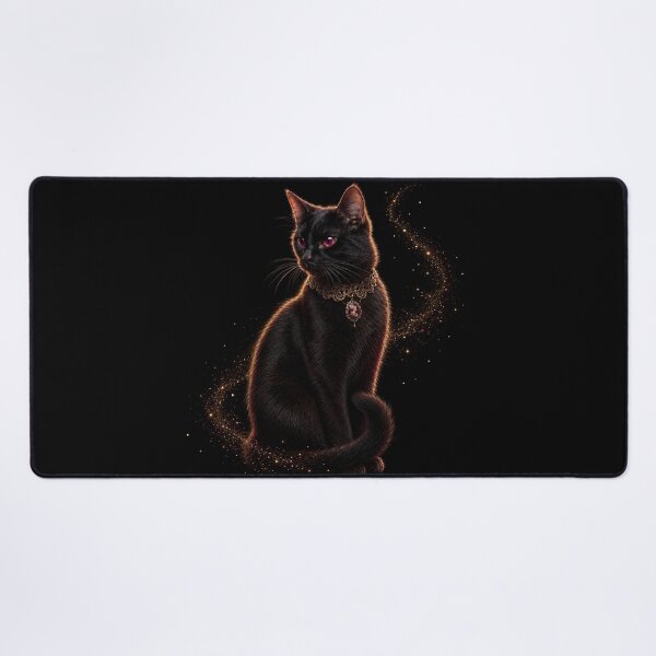 Item preview, Victorian Black Cat | Gothic Dark Academia Art designed and sold by Briarmoire.