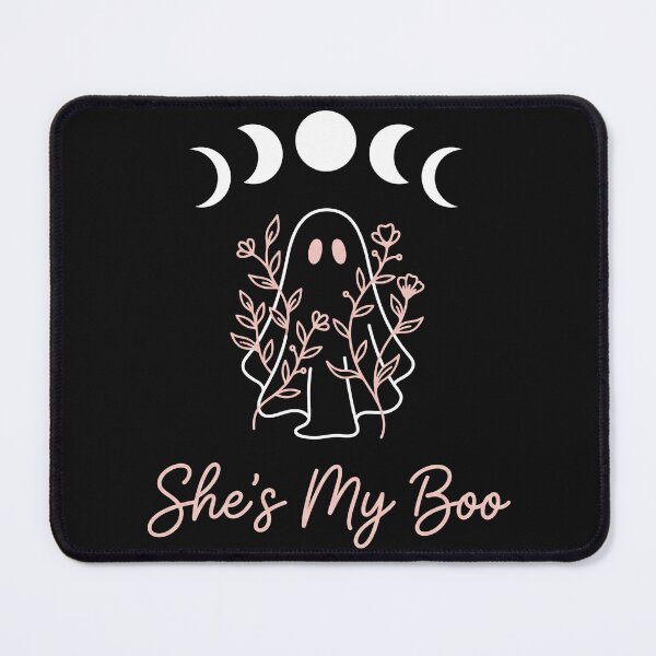 Item preview, She's My Boo Minimalist Ghost Moon Phases Floral designed and sold by MizoX7.