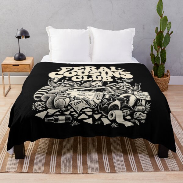 Item preview, Groovy Feral Cousins Club Raccoon Garbage Matching Family T-Shirt – Funny Raccoon Gift, Feral Cousins Graphic Tee designed and sold by Trendably.
