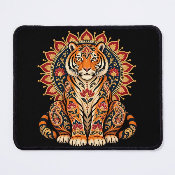 Item preview, Ornamental Indian tiger with lotus designed and sold by lAnJefurtifeu.