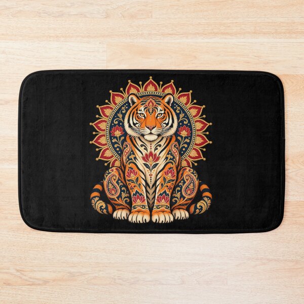 Item preview, Ornamental Indian tiger with lotus designed and sold by lAnJefurtifeu.