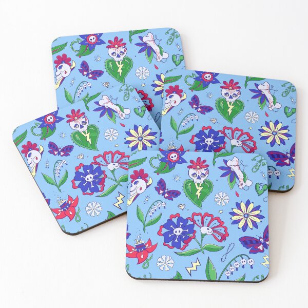 Item preview, Skull Flowers Pattern designed and sold by Flickingjane.