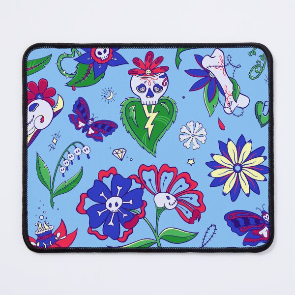 Item preview, Skull Flowers Pattern designed and sold by Flickingjane.