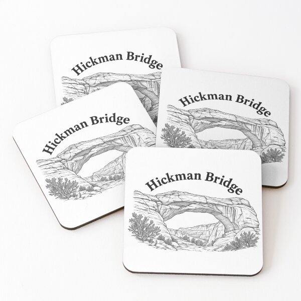 Item preview, Hickman Bridge Capitol Reef National Park Utah Line Art designed and sold by Tee Visions.