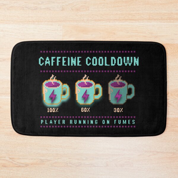Item preview, Caffeine Cooldown – Pixel Mug Energy Meter designed and sold by FaeryNuff.
