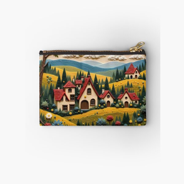 Item preview, Whimsical Hillside Cottage Village designed and sold by Patricia Johnston.