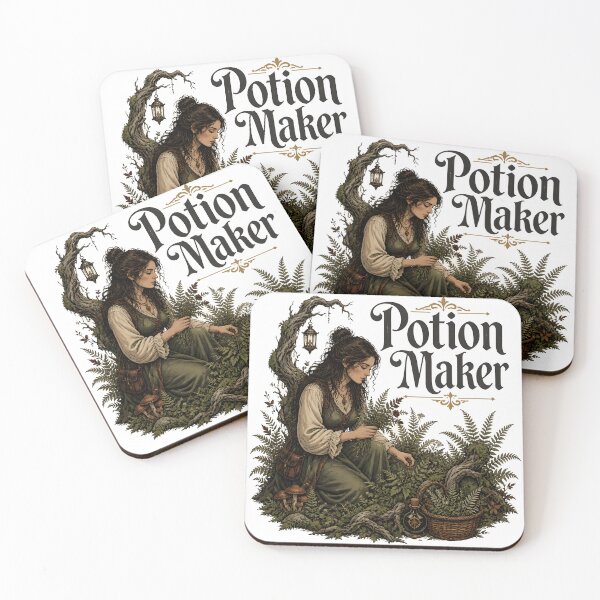 Item preview, Potion Maker Gathering Wild Herbs designed and sold by OliviaHayesArt.