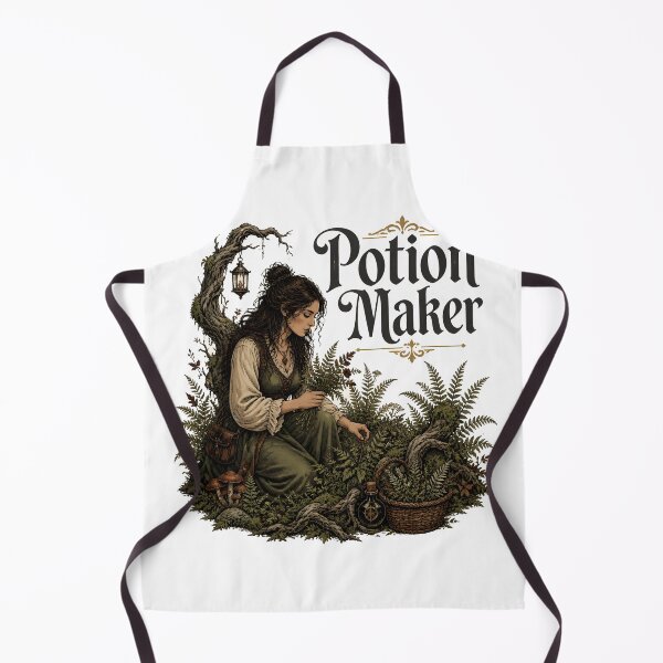 Item preview, Potion Maker Gathering Wild Herbs designed and sold by OliviaHayesArt.