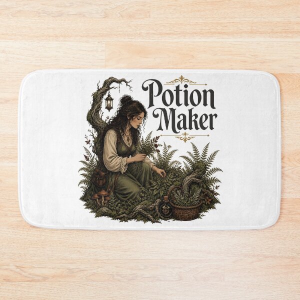Item preview, Potion Maker Gathering Wild Herbs designed and sold by OliviaHayesArt.