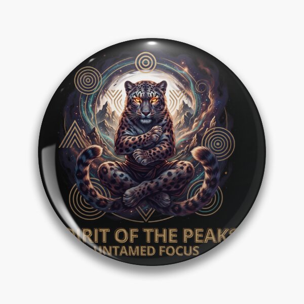 Item preview, Spirit Of The Peaks Untamed Focus - Meditating Snow Leopard designed and sold by rich-moda.
