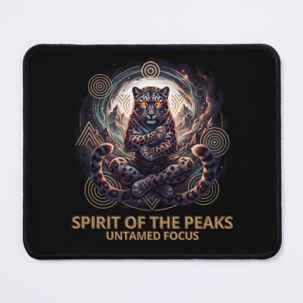 Item preview, Spirit Of The Peaks Untamed Focus - Meditating Snow Leopard designed and sold by rich-moda.