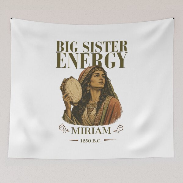 Item preview, Big Sister Energy - Miriam 1250 B.C. Vintage Biblical Prophetess designed and sold by Neurospicy Trolls.